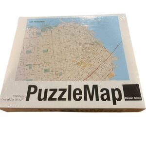 Design Ideas PuzzleMap San‎ Francisco 1000 Piece Jigsaw Map 19" X 27"